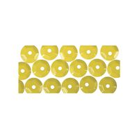 Geelkleurige pailletten 6 mm 500x - thumbnail