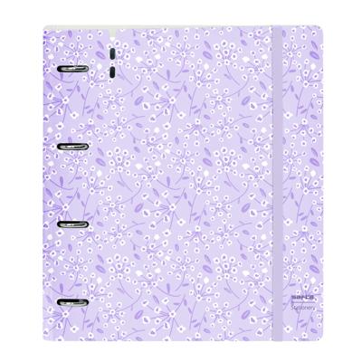 Ringmap Safta Light purple flowers Paars 27 X 32 X 4 cm