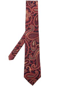 FURSAC Claret paisley-print silk tie - Rouge