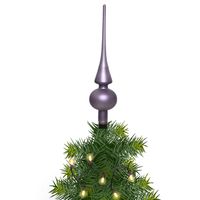 Kerstboom glazen piek lila paars mat 26 cm - thumbnail