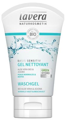 Lavera Basis Sensitiv reinigingsgel gel nettoyant FR-NL (125 ml)