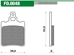 Newfren remblokset fd0048 rs &apos;96 achter