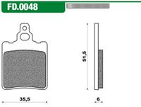 Newfren remblokset fd0048 rs &apos;96 achter