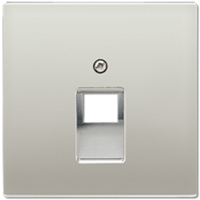 Jung LS990 centraalplaat voor UAE RJ45 1-voudig edelstaal ES2969-1UA