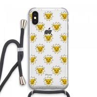 Leeuwenkoppen: iPhone XS Max Transparant Hoesje met koord
