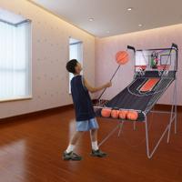 Binnen Elektronische Basketbal Spel Schieten Machine Elektronische Automatische Score Incl 4 Ballen Zwart - thumbnail