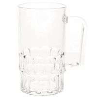 Onbreekbare bierpul transparant kunststof 30 cl/300 ml - Bierglazen - thumbnail
