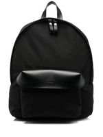 Jil Sander sac à dos à logo embossé - Noir