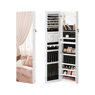 Sieradenkast met verlichte spiegel en veilige opbergruimte