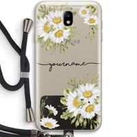 Daisies: Samsung Galaxy J7 (2017) Transparant Hoesje met koord