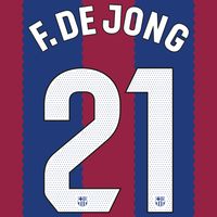 F. de Jong 21 (Officiële FC Barcelona La Liga Bedrukking 2023-2024)