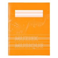 1x stuks A5 muziekschriften oranje