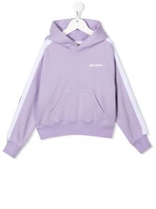 Palm Angels Kids hoodie en coton à logo imprimé - Violet