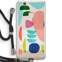 Bold Rounded Shapes: Huawei Ascend P10 Lite Transparant Hoesje met koord