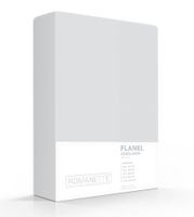 Romanette Romanette flanel hoeslaken Zilver 90x220