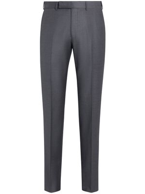 Zegna pantalon de costume à coupe slim - Gris