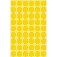 Avery Gekleurde Markeringspunten, geel, Ø 12,0 mm, permanent klevend - thumbnail