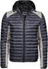Tee Jays TJ9610 Men´s Hooded Outdoor Crossover Jacket - Space Grey/Grey Melange - 3XL