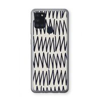 Marrakech Zigzag: Samsung Galaxy A21s Transparant Hoesje