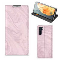 OPPO Reno3 | A91 Standcase Marble Pink - Origineel Cadeau Vriendin - thumbnail