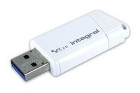 Integral 1TB USB3.0 DRIVE TURBO WHITE UP TO R-400 W-300 MBS USB flash drive 1024 GB USB Type-A 3.2 Gen 1 (3.1 Gen 1) Wit