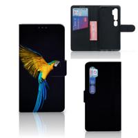 Xiaomi Mi Note 10 Pro | Telefoonhoesje | Met pasjeshouder | Papegaai