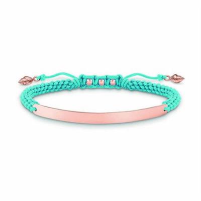 Thomas Sabo LBA0062-597-1 Blauw Roze goud Zilver - Maat: 12-19 cm Dames armband