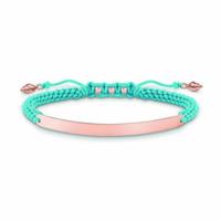 Thomas Sabo LBA0062-597-1 Blauw Roze goud Zilver - Maat: 14,5-21 cm Dames armband