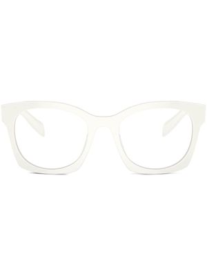 Prada Eyewear lunettes de soleil à monture géométrique - Blanc