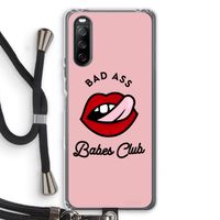 Badass Babes Club: Sony Sony Xperia 10 III Transparant Hoesje met koord