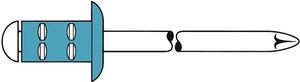 Gesipa Blindklinknagel | klinknagelschacht d x l 4,8 x 15 mm | RVS | 500 stuks - 1433915 1433915