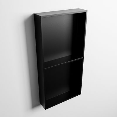 MONDIAZ EASY Nis 59,5x29,5cm in solid surface kleur Urban | Urban. 2 vakken geschikt voor in- of opbouw