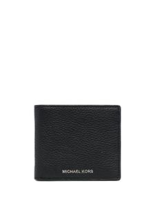 Michael Michael Kors portefeuille pliant en cuir grainé - Noir