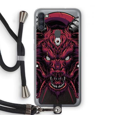 Hell Hound and Serpents: Samsung Galaxy A11 Transparant Hoesje met koord