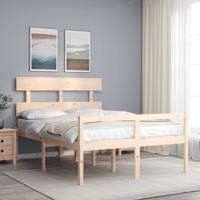 Seniorenbed met hoofdbord massief hout 140x190 cm