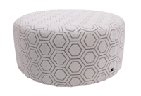 Poef Hexagon groot - in meerdere kleuren