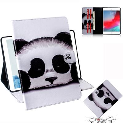 Panda patroon horizontale Flip lederen case voor de iPad mini (2019)/4/3/2/1 met houder & Card slot & portemonnee