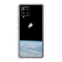 Alone in Space: Samsung Galaxy A42 5G Transparant Hoesje