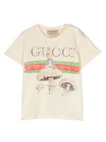 Gucci Kids x Peter Rabbit™ t-shirt en coton - Tons neutres - thumbnail