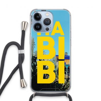 Habibi Majorelle : iPhone 13 Pro Transparant Hoesje met koord
