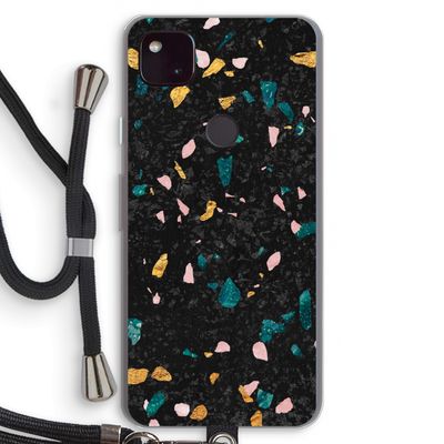 Terrazzo N°10: Pixel 4a 5G Transparant Hoesje met koord