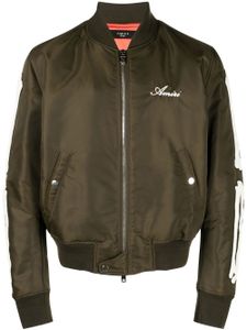 AMIRI veste bomber Bones à logo brodé - Vert