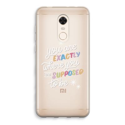 Right Place: Xiaomi Redmi 5 Transparant Hoesje