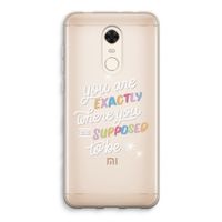 Right Place: Xiaomi Redmi 5 Transparant Hoesje