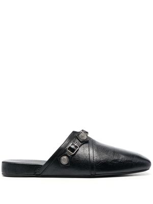 Balenciaga mules Cosy Cagole en cuir - Noir