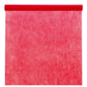 Feest tafelkleed op rol - rood - 120 cm x 10 m - non woven polyester