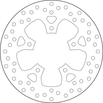 BREMBO Serie Oro remschijf, remschijven voor de moto, vast 68B407K5