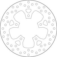 BREMBO Serie Oro remschijf, remschijven voor de moto, vast 68B407K5