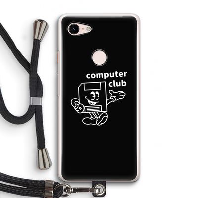 Floppyhead: Pixel 3 Transparant Hoesje met koord