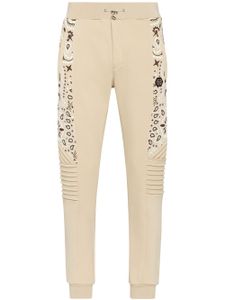 Philipp Plein pantalon de jogging fuselé à imprimé bandana - Tons neutres